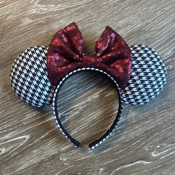 Houndstooth Mickey Ears - Picture 2 of 8